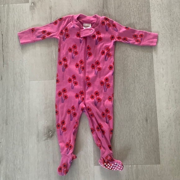 Hanna Andersson Other - Hanna Andersson Pink Baby Organic Cotton Long-Sleeve Pajama 0-3 floral